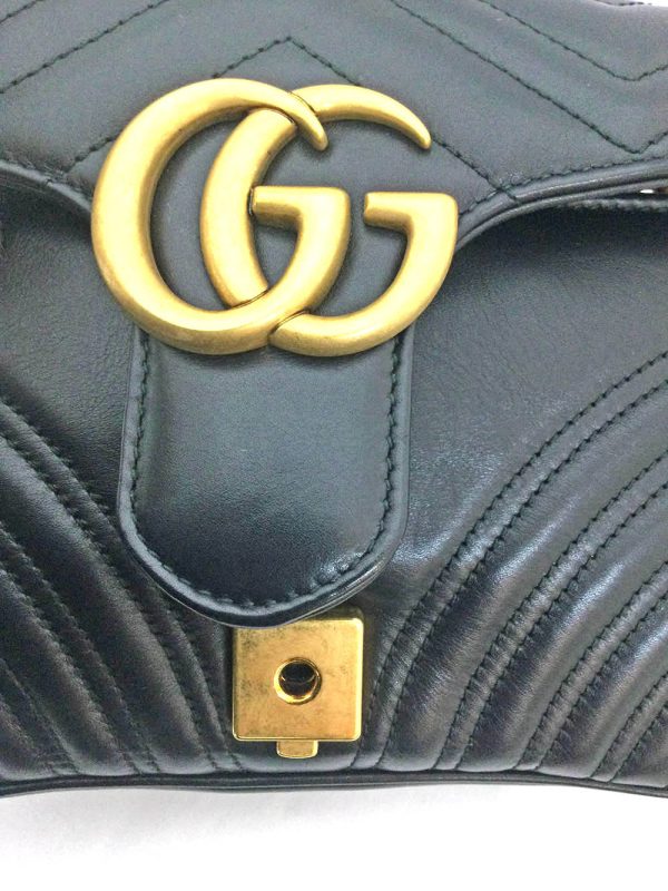 imgrc0084850083 Gucci GG Marmont Chain Shoulder Bag Black