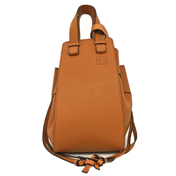 imgrc0085229608 Loewe Hammock Drawstring Small Shoulder Bag Brown