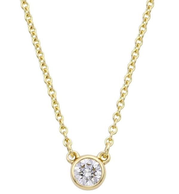 imgrc0085258825 Tiffany Co Elsa Peretti Diamond Pendant 18K Yellow Gold