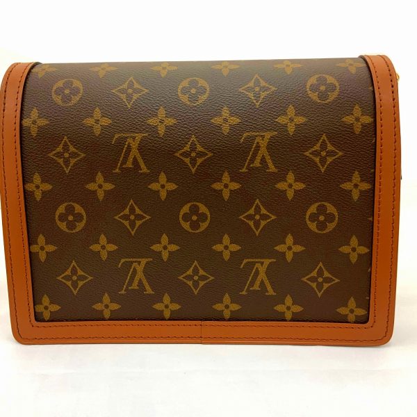 imgrc0085572898 Louis Vuitton Dauphine MM Monogram Reverse Shoulder Bag Brown