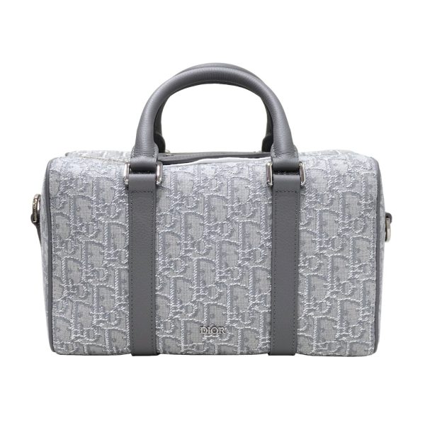 imgrc0086084320 Dior Jacquard Calfskin Handbag GraySilver