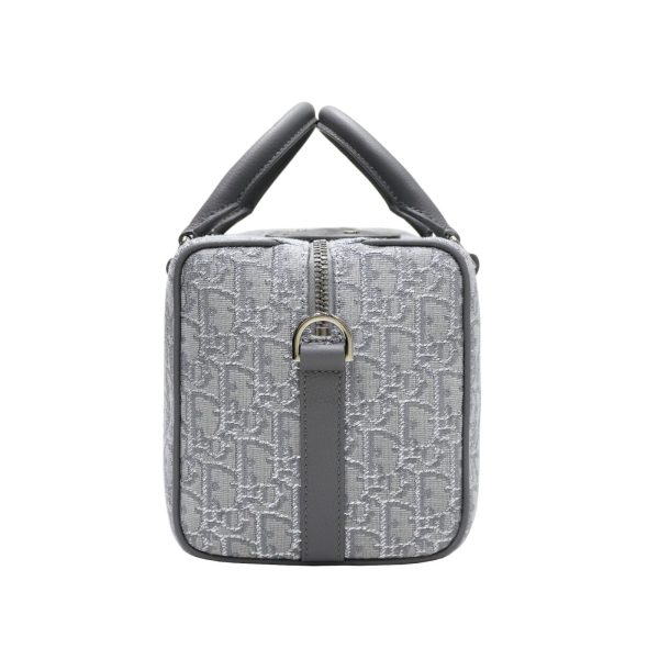 imgrc0086084322 Dior Jacquard Calfskin Handbag GraySilver