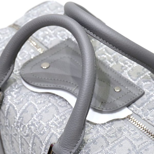 imgrc0086084329 Dior Jacquard Calfskin Handbag GraySilver