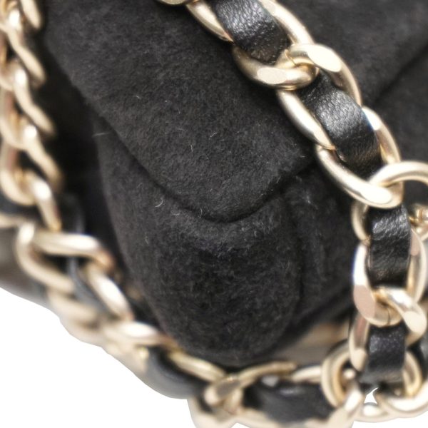 imgrc0086266412 Chanel 19 Chain Tote Suede A Rank Black