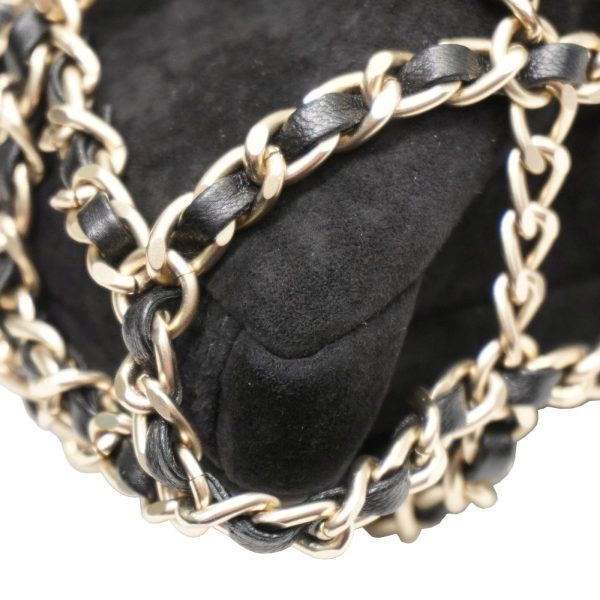 imgrc0086266413 Chanel 19 Chain Tote Suede A Rank Black