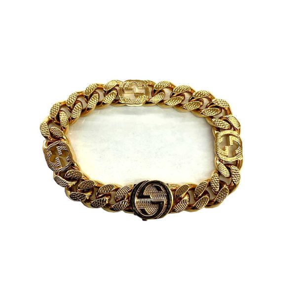 imgrc0086327912 Gucci Interlocking G Bracelet Gold Plated