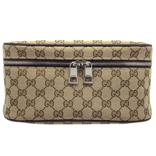 imgrc0086412431 Gucci GG Canvas Body Bag with Zipper Waist Pouch Beige Brown