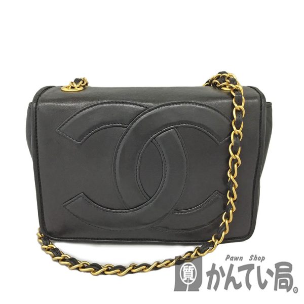 imgrc0086538915 Chanel Chain Shoulder Bag Lambskin Black