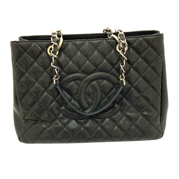 imgrc0086602828 Chanel Chain Tote Bag Caviar Skin Black