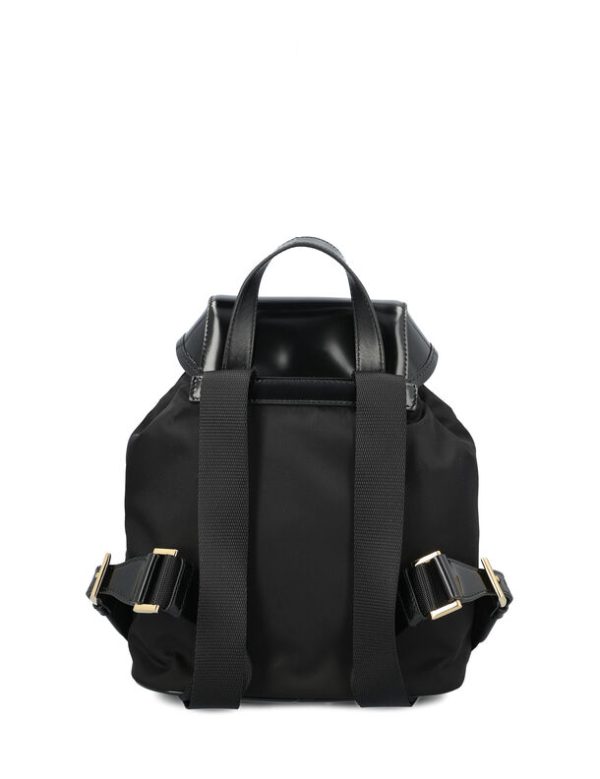 imgrc0086797406 Prada Medium Re Nylon And Brushed Leather Backpack Black