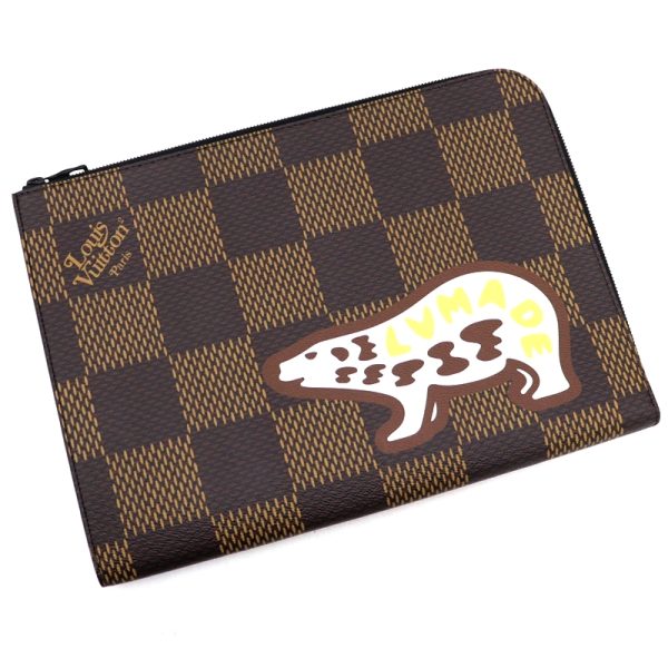 imgrc0086855848 Louis Vuitton NIGO Pochette Jour Giant Damier Monogram Clutch Bag