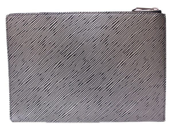 imgrc0086880075 Louis Vuitton Pochette Plat Epi Clutch Bag Silver x Black