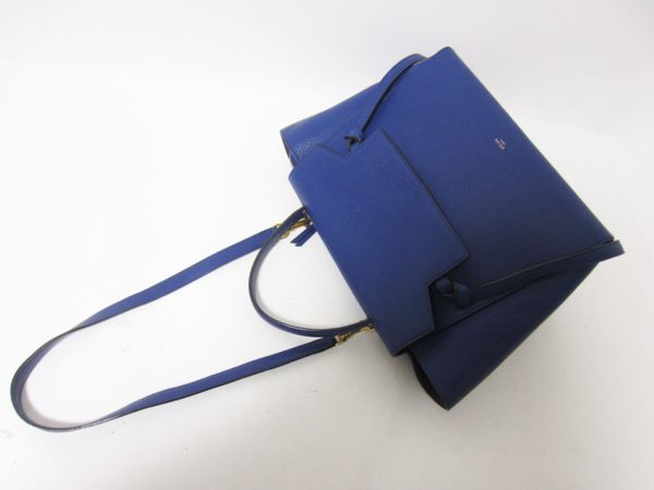 imgrc0088123993 Celine Belt Bag Mini 2Way Leather Blue