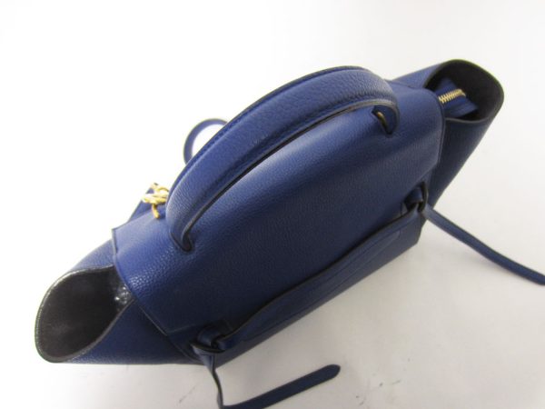 imgrc0088123999 Celine Belt Bag Mini 2Way Leather Blue