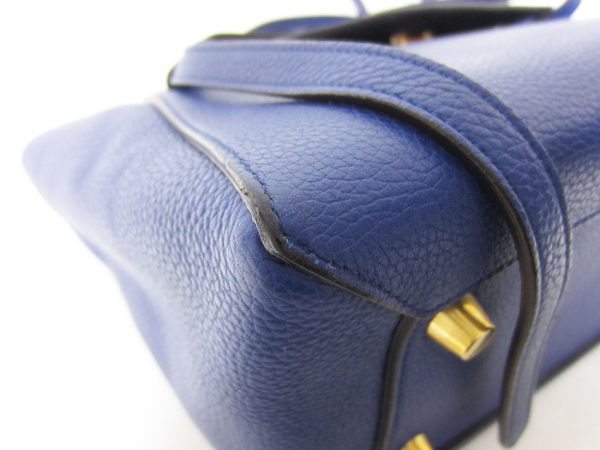 imgrc0088124001 Celine Belt Bag Mini 2Way Leather Blue