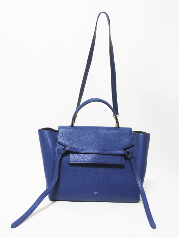 imgrc0088124004 Celine Belt Bag Mini 2Way Leather Blue