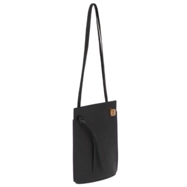 imgrc0088228485 Loewe Dice Pocket Calfskin Shoulder Bag Black