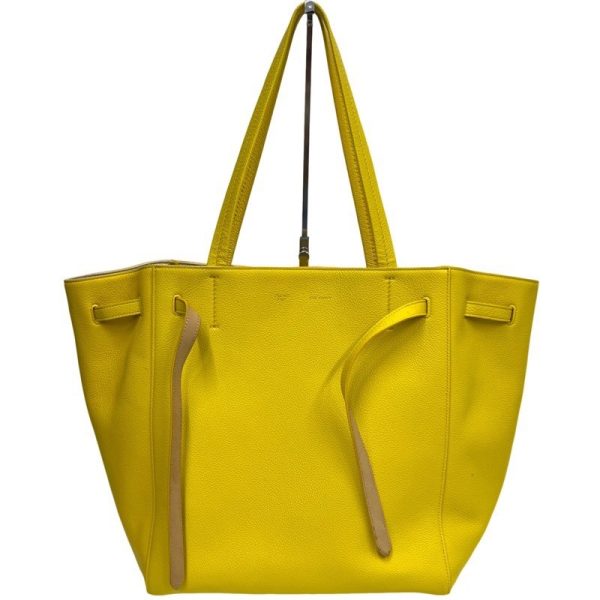 imgrc0088394658 Celine Hippo Phantom Tote Bag Leather Yellow