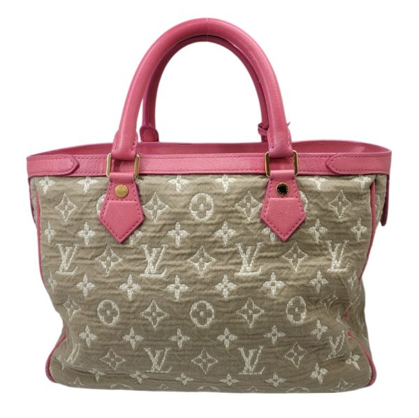 imgrc0091622087 LOUIS VUITTON Monogram Sabia Cava Tote Bag Pink Beige