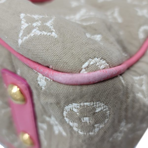 imgrc0091622099 LOUIS VUITTON Monogram Sabia Cava Tote Bag Pink Beige