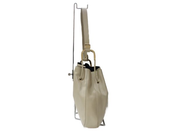 imgrc0092452204 Gucci Drawstring Leather Shoulder Bag Ivory