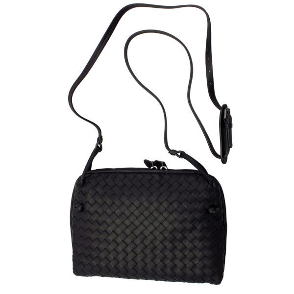 imgrc0092600657 Bottega Veneta Intrecciato Shoulder Bag Black