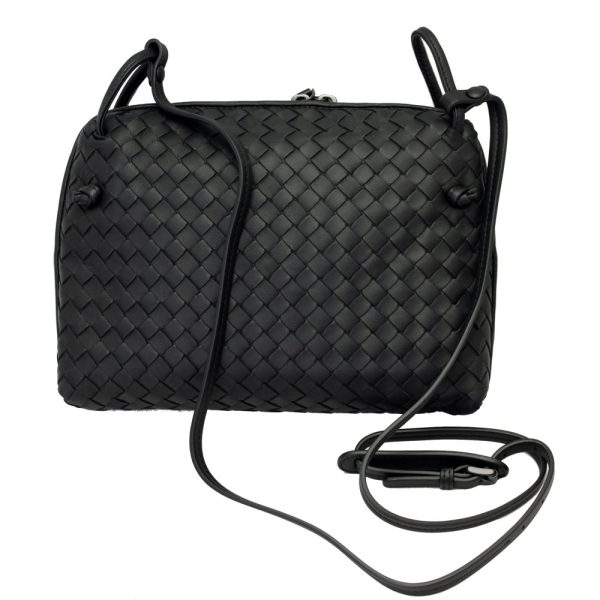 imgrc0092600658 Bottega Veneta Intrecciato Shoulder Bag Black