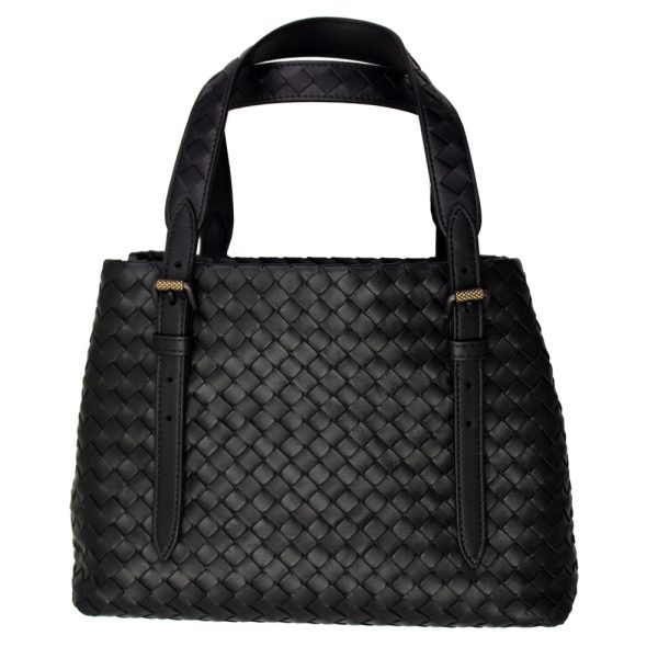 imgrc0092601267 Bottega Veneta Chester Intrecciato Tote Bag Black