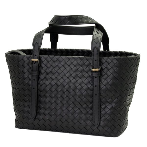 imgrc0092601269 Bottega Veneta Chester Intrecciato Tote Bag Black