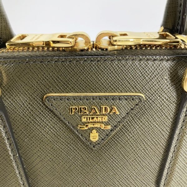 imgrc0092971202 Prada Saffiano Lux 2 Way Bag Khaki