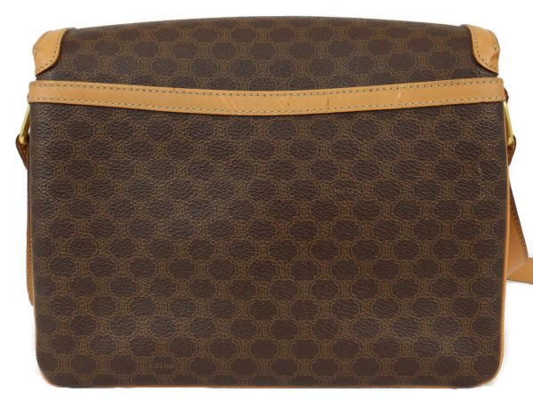 imgrc0094285777 Celine Shoulder Bag Macadam Pattern Brown Beige Gold Hardware Simple