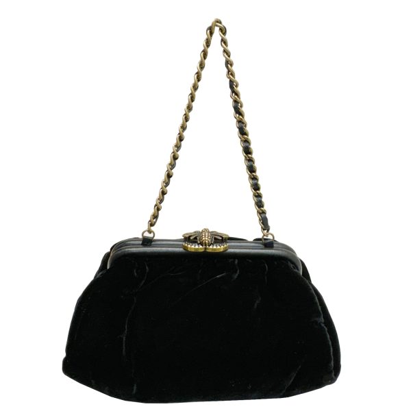 imgrc0095047030 Chanel Handbag Velor Black