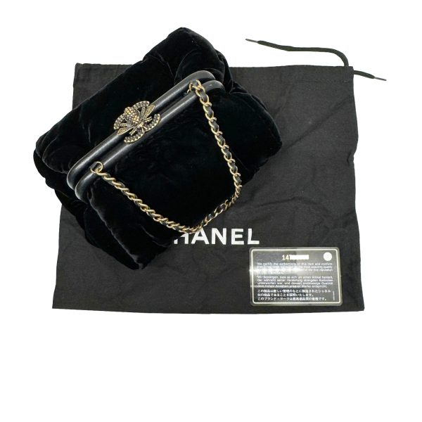 imgrc0095047038 Chanel Handbag Velor Black