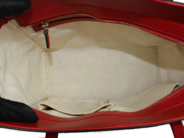 imgrc0095272237 Gucci Leather 2WAY Bag Handbag Shoulder Simple Red