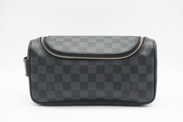 imgrc0095357128 Louis Vuitton Toilette Pouch Damier Graphite Black Gray