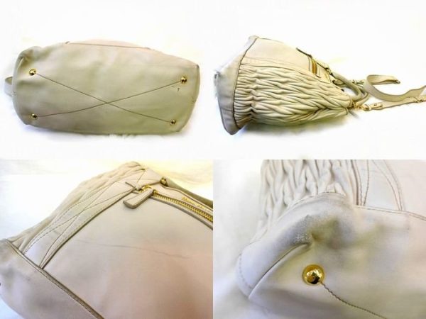 imgrc0095459891 Miu Miu Shoulder Bag Leather Ivory