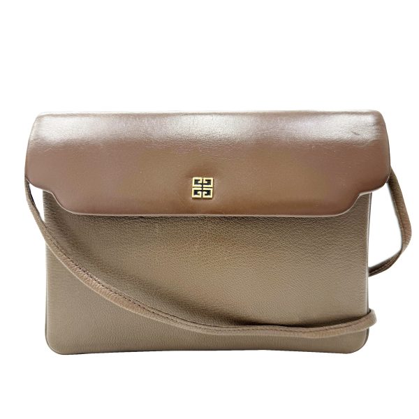 imgrc0095478805 Givenchy SACS Logo Shoulder Bag Vintage Leather Brown