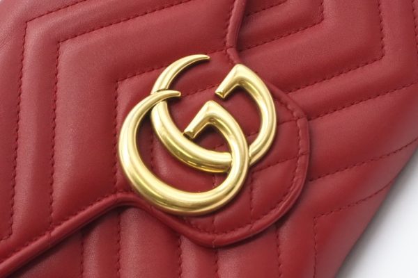 imgrc0095531877 Gucci Shoulder Bag GG Marmont Quilted Mini Bag Red