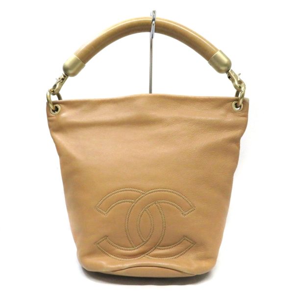 imgrc0095707386 Chanel Tote Bag Handbag Leather Coco Mark Beige