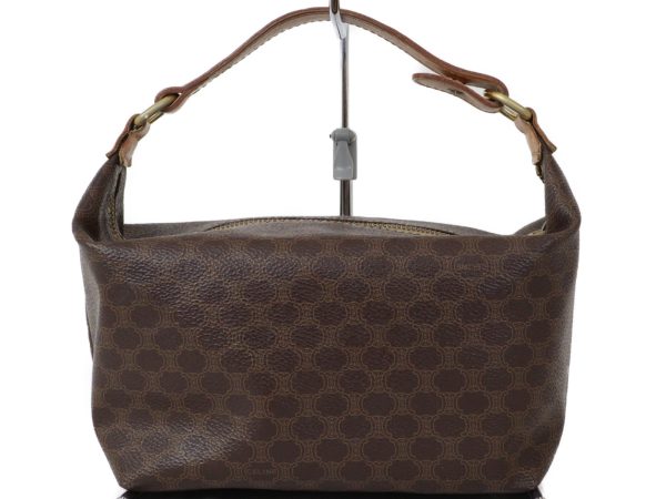 imgrc0096177973 Celine Handbag Macadam Pattern Brown Simple