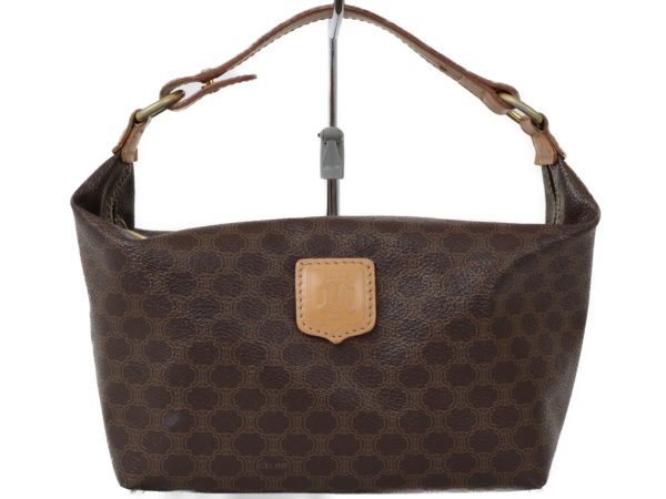 imgrc0096177992 Celine Handbag Macadam Pattern Brown Simple