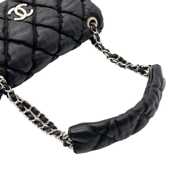 imgrc0096231069 Chanel Bubble Quilt Chain Shoulder Bag Lambskin Black