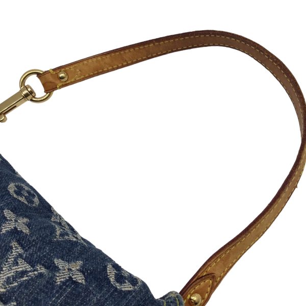 imgrc0096257610 LOUIS VUITTON Monogram Denim Mini Pleaty Shoulder Bag Blue