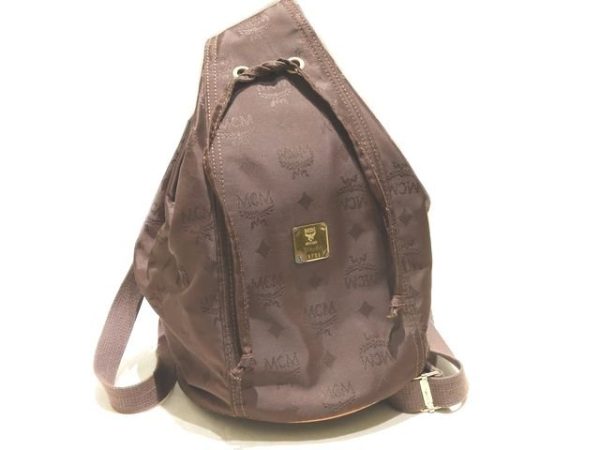 imgrc0096695275 MCM Nylon Drawstring Rucksack Brown