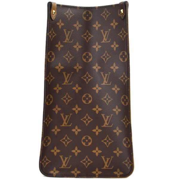 imgrc0097268397 Louis Vuitton On the Go GM Giant Monogram Reverse 2way Tote Shoulder Bag Brown