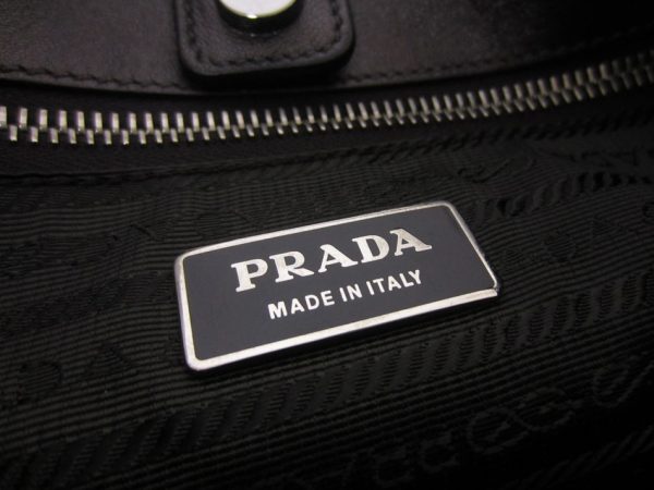 imgrc0097619706 Prada Handbag Leather Ribbon Nappa Fiocco Grafite Mord