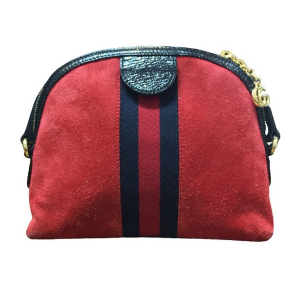 imgrc0098309714 Gucci Sherry Suede Shoulder Bag Red