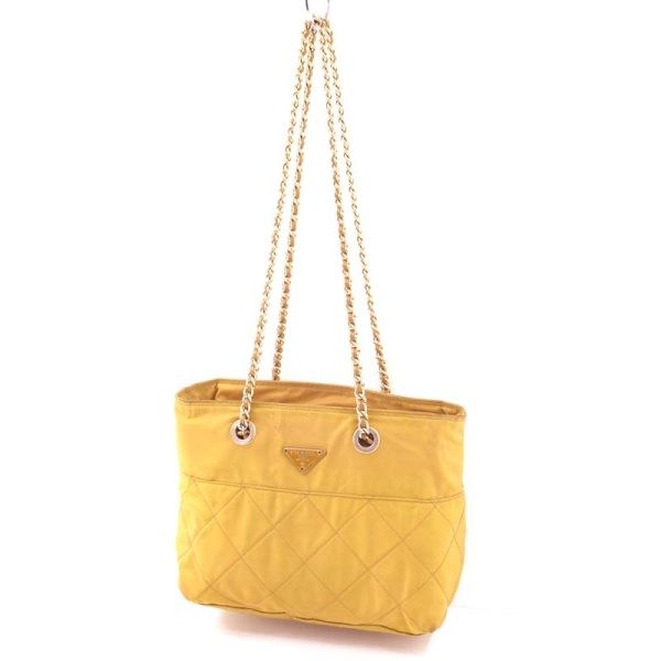 imgrc0098803442 Prada Quilted Chain Shoulder Bag Yellow