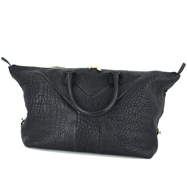 imgrc0098904006 Yves Saint Laurent Mini Boston Bag Leather Embossed Handbag Black