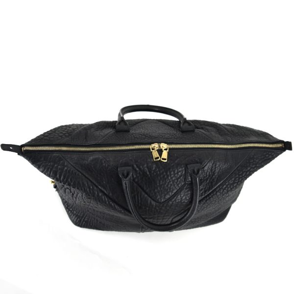 imgrc0098904073 Yves Saint Laurent Mini Boston Bag Leather Embossed Handbag Black